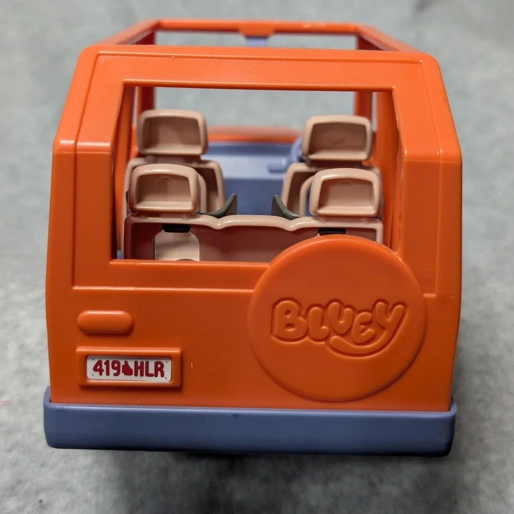 Bluey Heeler Family 4WD SUV Toy Vehicle Orange Car Collectible